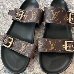Louis Vuitton- Bom Dia Flat Comfort Mule Size 39